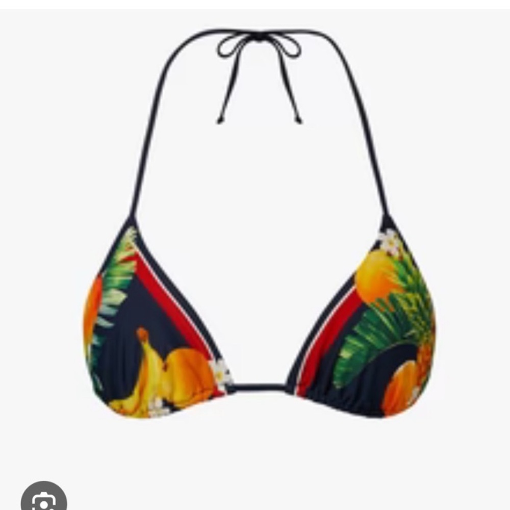 WeWoreWhat triangle bikini top fruit print size Small